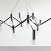 lustre modulaire chromé vintage années 70
